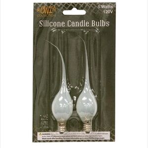 Clear Silicone Dipped Light Bulbs - Set Of 2 - 5 Watt
